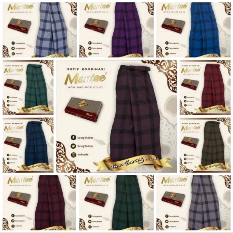SARUNG WADIMOR MANISE MOTIF KOTAK/LILIN