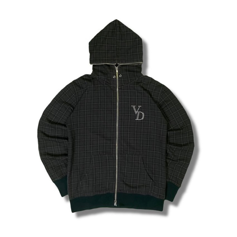 VonDutch Vintage Full Zipper Hoodie Tartan
