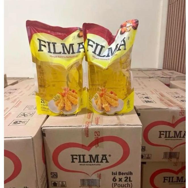 MINYAK GORENG 2LITER FILMA 1 DUS @6PCS - Filma 2L 1 Dus Minyak Goreng - Minyak