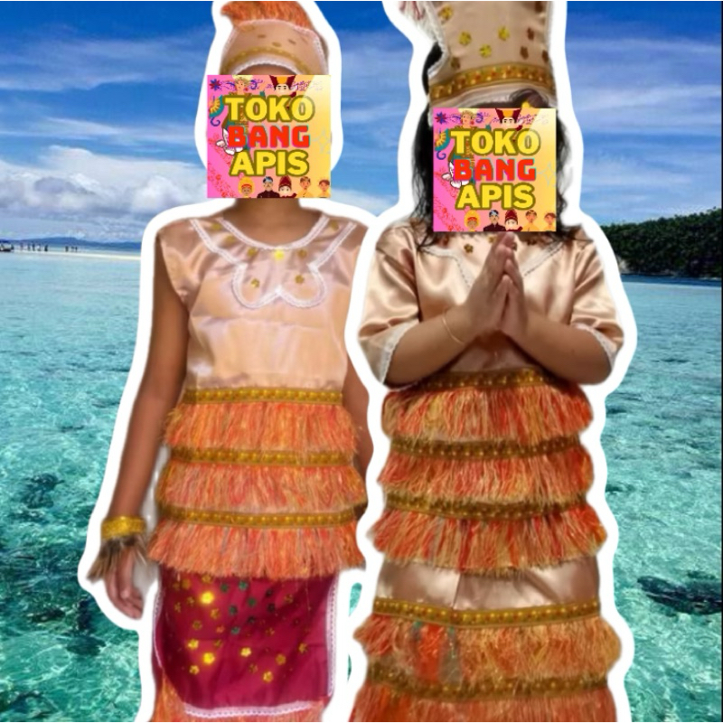 Baju Adat Papua anak TK-SD-SMP laki dan perempuan