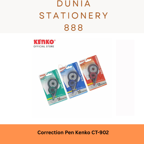 

Correction Tape / Tipex Kertas / Tipex/ Tip X Trondol Kenko CT 902