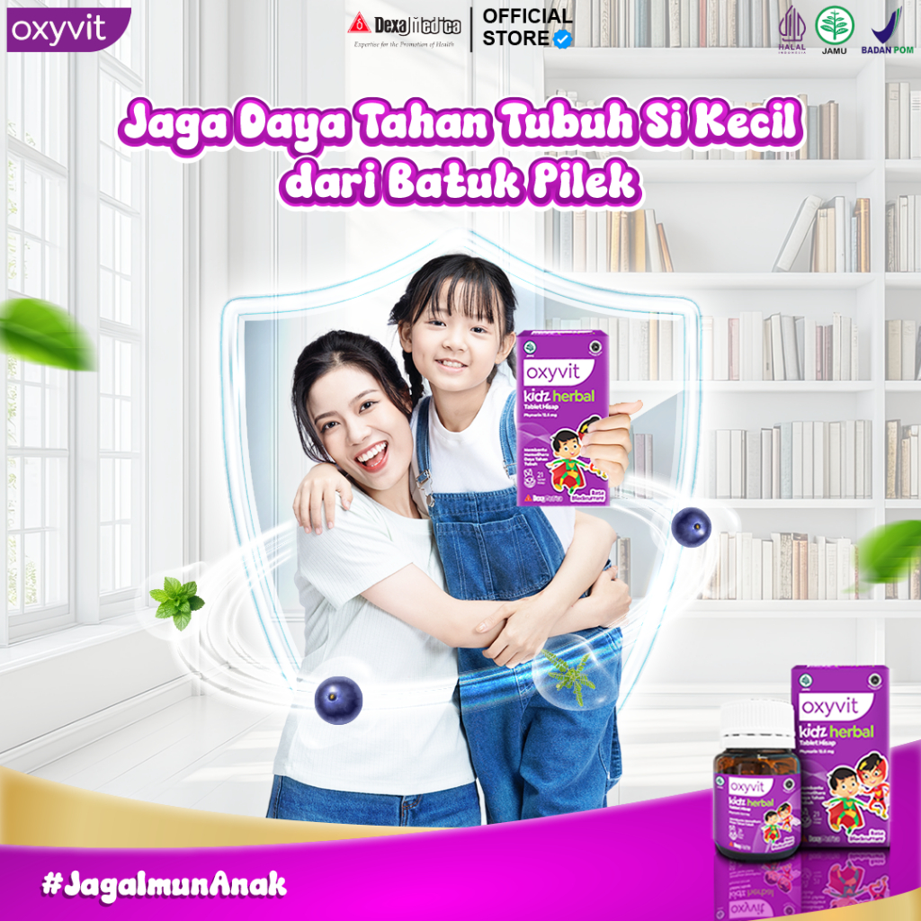 

1 Box Oxyvit Kidz Herbal Hisap - Menjaga Si Kecil dari Batuk Pilek - Rasa Blackcurrant