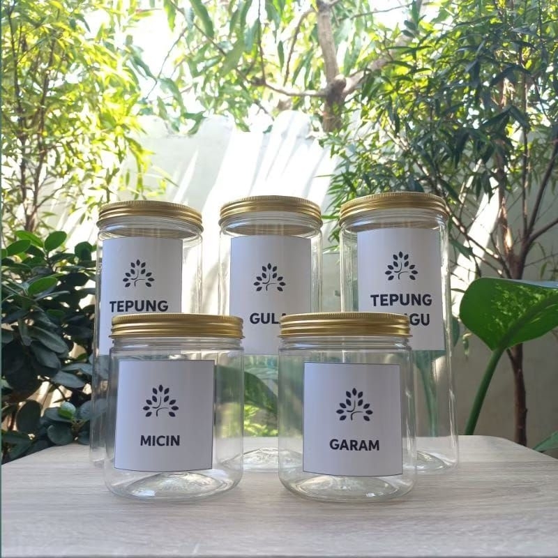 Toples bumbu dapur minimalis