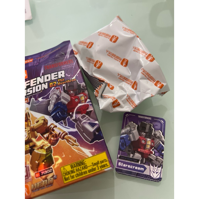 Blokees Transformer Defender Version 02 Starscream Galaxy Type Starscream secret