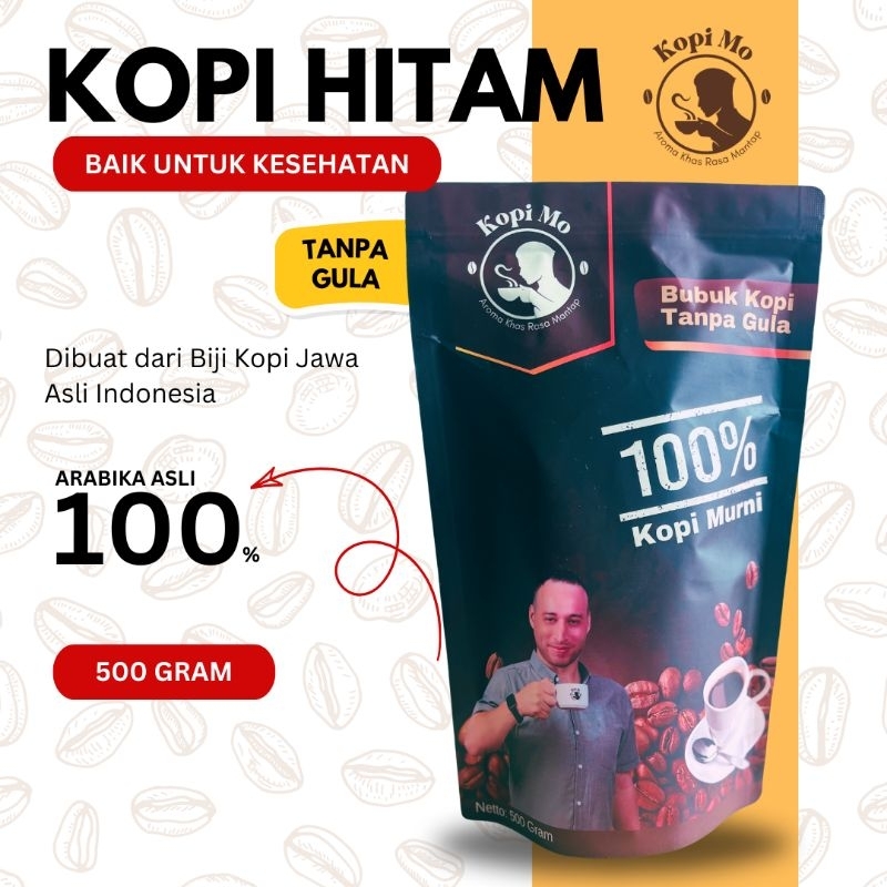 

Kopi Arabica 500 gram | Aroma Khas Rasa Mantap | Kopi Bubuk & Biji Kopi Mo [Premium Pack]