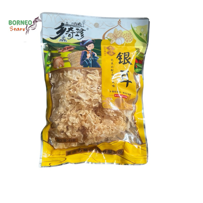 

Bokni jamur kuping putih 45g 银耳 tremella mushroom YIN ER