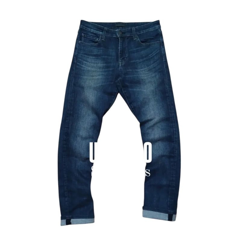 Jeans pria keren UNIQLO bahan tebal ngaret second preloved