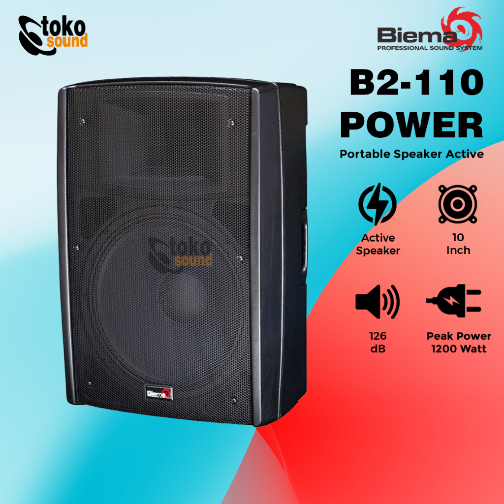 Biema B2-110 Power B2 110 Power - 10 Inch Active Speaker