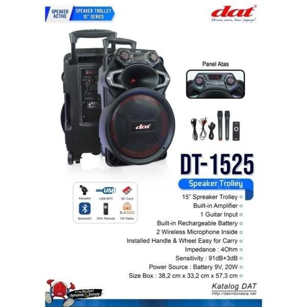 SPEAKER PORTABLE WIRELLES DAT DT-1525 15INCH