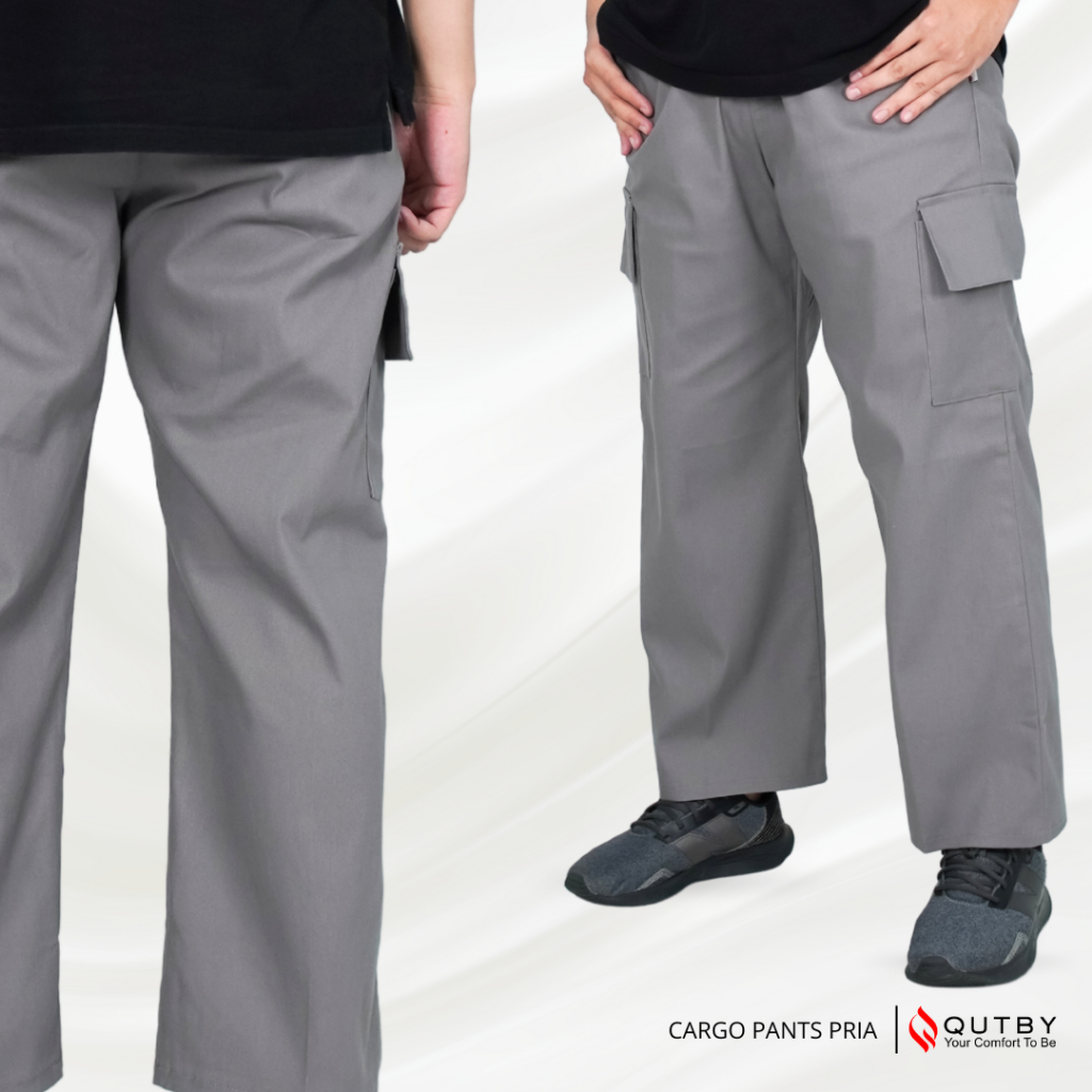 QUTBY - CARGO PANTS PANJANG PRIA / CELANA CARGO PRIA / CELANA CARGO PANJANG