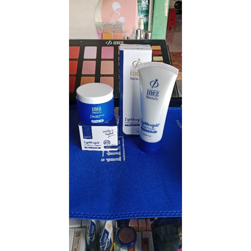 INEZ paket kulit kering ( Lightweight FF, Lightweight Moizt Cream)