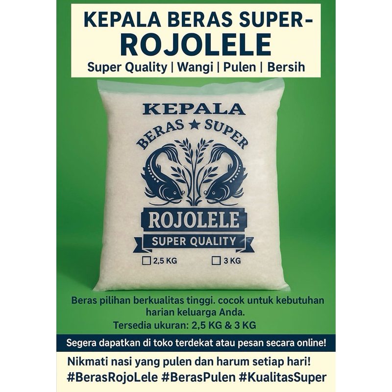 

Beras Rojo lele 2.5 kg