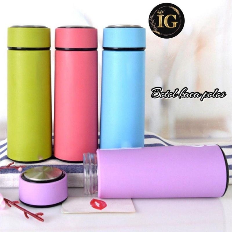 BOTOL MINUM TERMOS GELAS KACA POLOS
