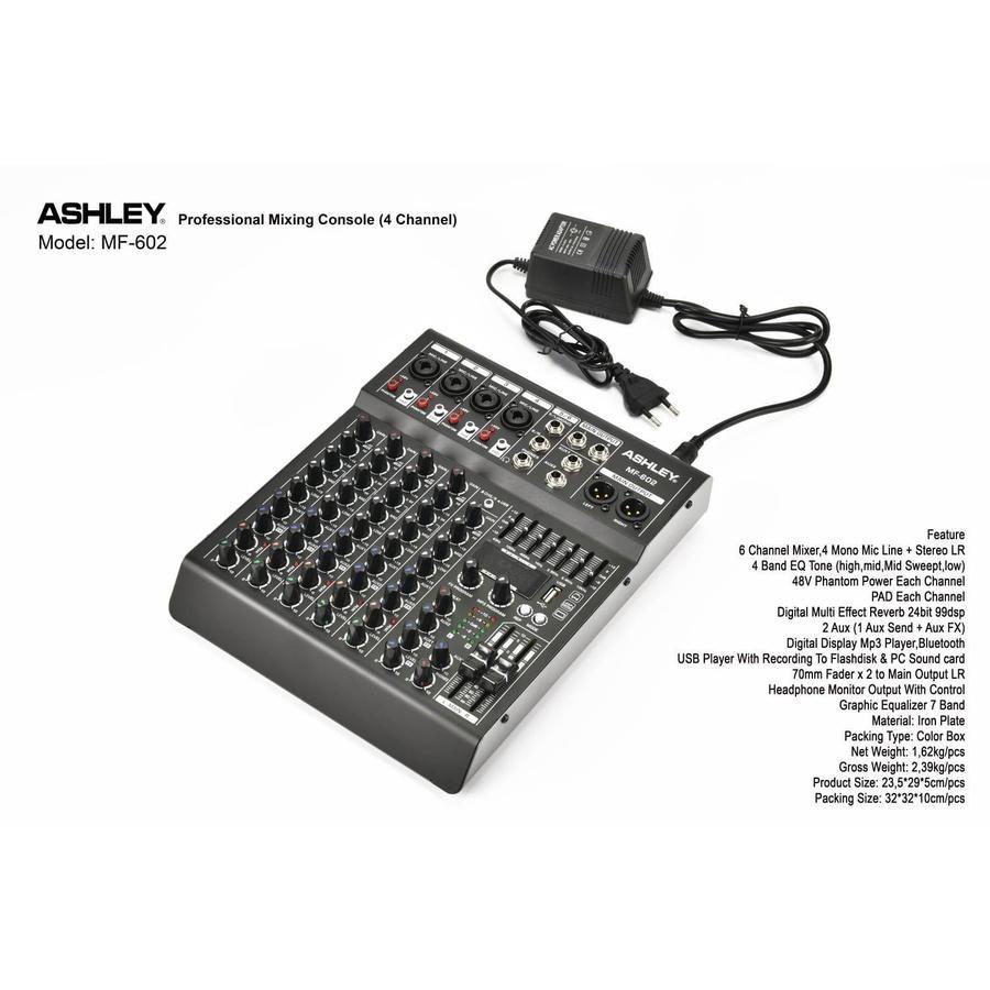 MIXER AUDIO ASHLEY MF602 MF 602 ORIGINAL