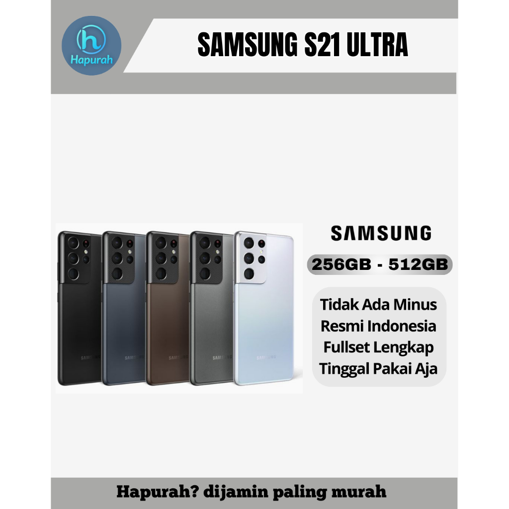 Samsung S21 Ultra fullset resmi sein
