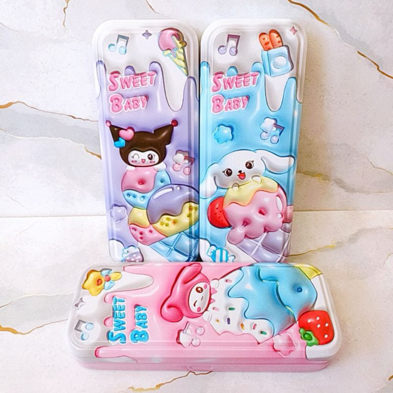 

kotak pensil kaleng 3D karakter