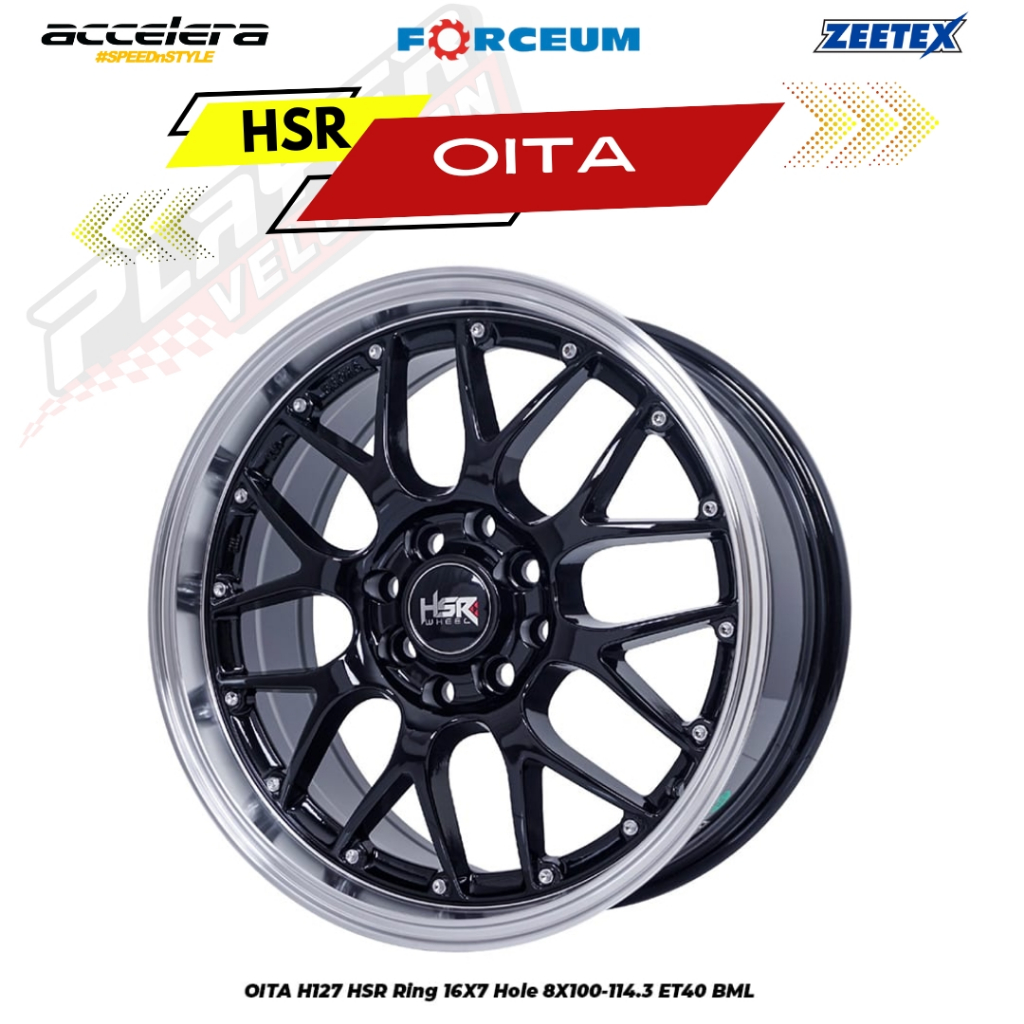 FELEK MOBIL RING16 TAMPILAN SPORTY UNTUK IGNIS YARIS CALYA VELG HSR OITA R16 LEBAR7 & 8,5