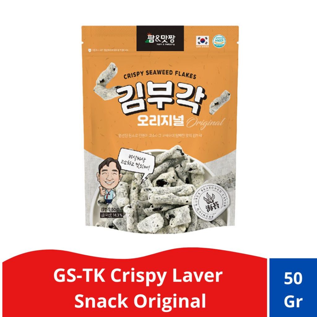 

GS-TK-Crispy Laver Snack Original / Snack rumput laut renyah Korea 50 gr