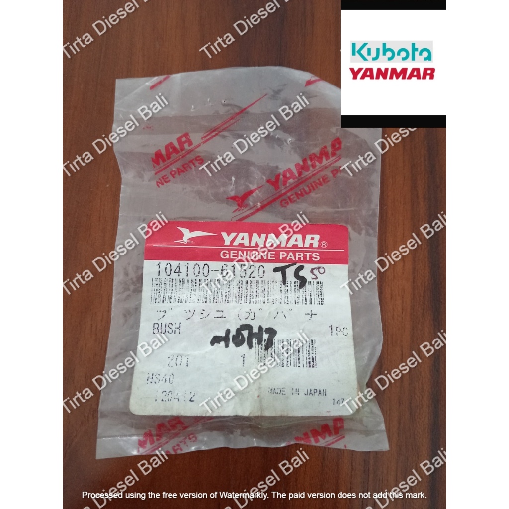 YANMAR BUSH GOVERNOR LEVER BOS STANG GAS GUBERNUR TS 50 104100-61520 ORIGINAL