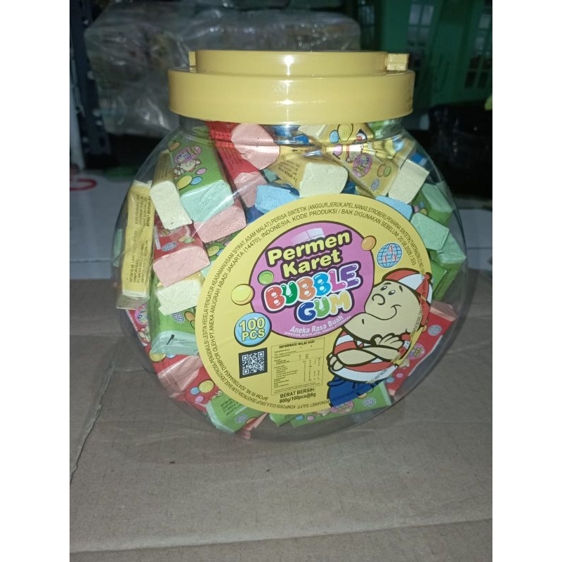

100 PCS PERMEN KARET BUBBLE GUM AAA