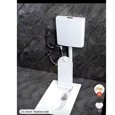 Kloset Jongkok Mr Tao Original Putih / TOTO jongkok tangki  - Telah hadiri di Medan