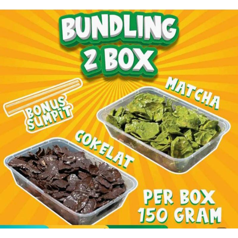 

kripik pisang asli pisang paket bundling 2 box 500 ml free sumpit