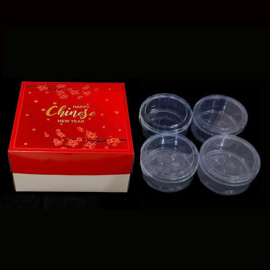 Dus Toples 500gr Isi 4 Imlek Cake Box Sincia 30x30x8cm Kotak Kue Packaging Hampers CNY