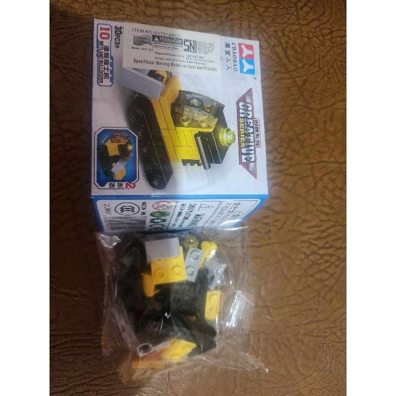 mainan kreatif buldozer anak