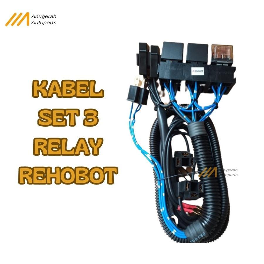 [ ANUGERAH AUTOPART ] KABEL SET 3 relay REHOBOT BOSCH