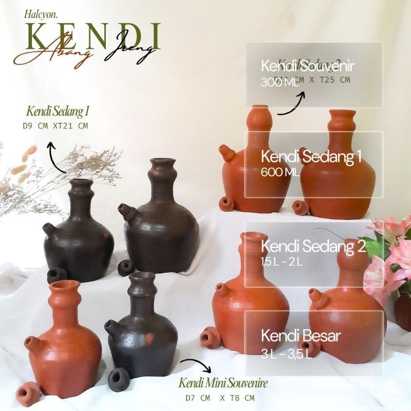 Kendi Mantenan Tanah Liat/Kendi Siraman Tanah Liat/Kendi Merah Tanah Liat