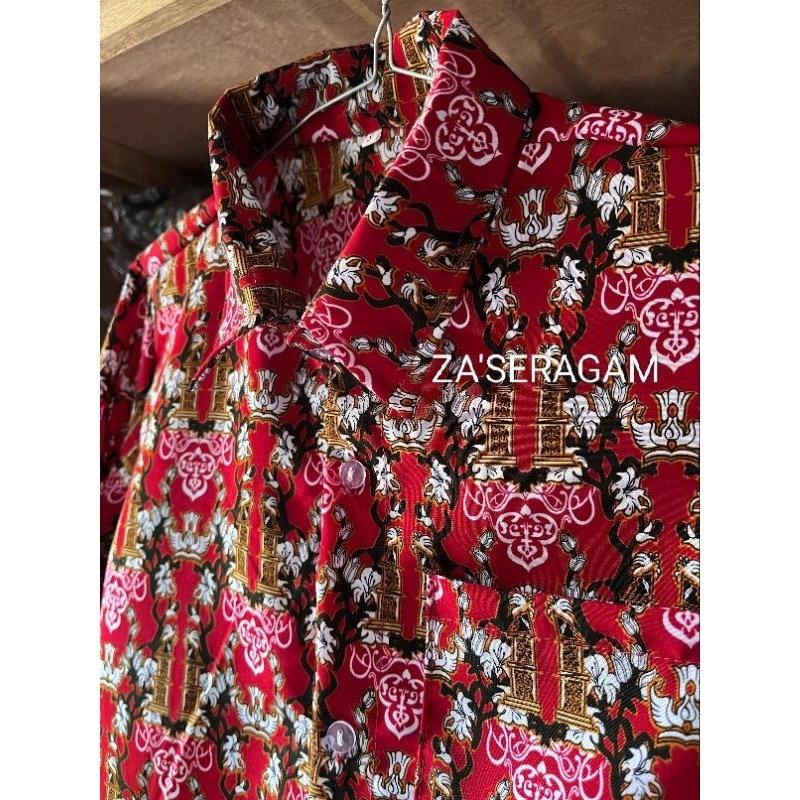 Termurah Batik Sd Negeri/Baju Batik Sd/Batik Seragam Sekolah/Batik Sd Merah Laki Laki