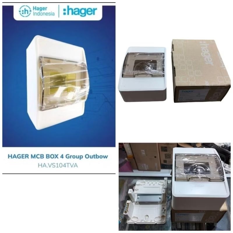 Box MCB 4 Group & 8 Group Outbow (Tempel) HAGER VS104TVA VS108TVA