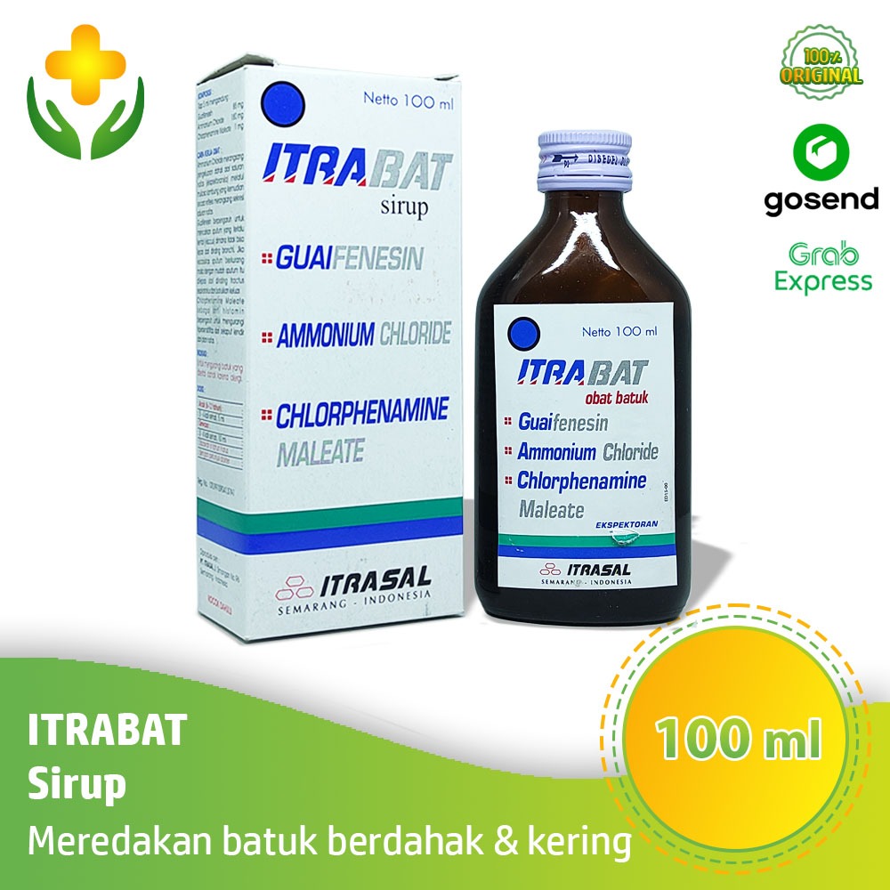 Itrabat Sirup 100 ml - Obat Batuk Berdahak Batuk Alergi