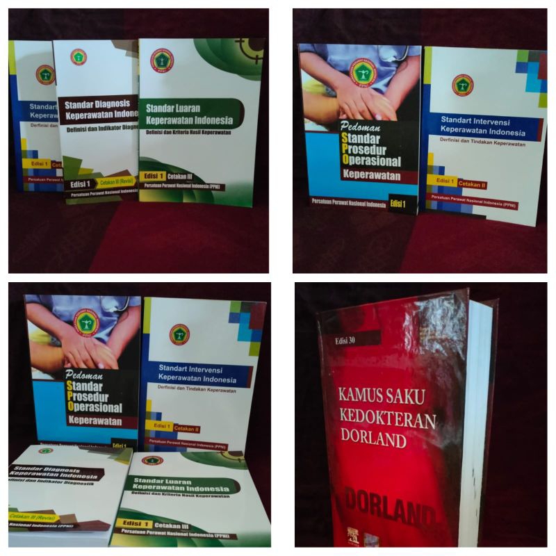 (COD PROMO )/BUKU KEPERAWATAN/PAKET 4 BUKU PPNI..SDKI,SIKI,SLKI,SPOK,KAMUS DORLAND