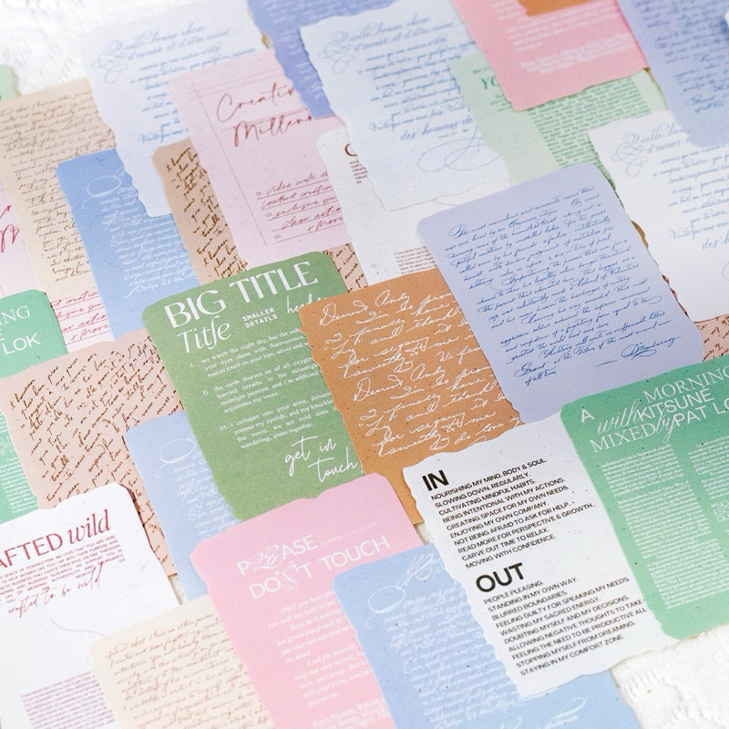 

(3ED) paper art deco dekor memo tulisan word quote pastel journaling