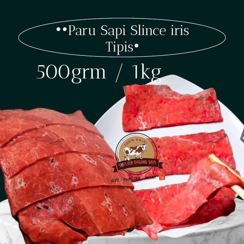 

Paru Sapi SLINCE 500g Paru Iris Tipis (HALAL)