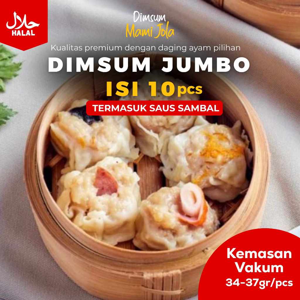 

@Palmerah Dimsum Jumbo Mix isi 10 pcs (Frozen) FREE SAOS SAMBAL