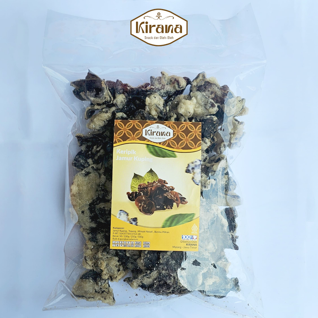 

Kirana Snack Grosir - Keripik Sayur Keripik Jamur kuping 250 gr - Keripik Sayur/Keripik Ubi Ungu/Keripik Ubi Madu