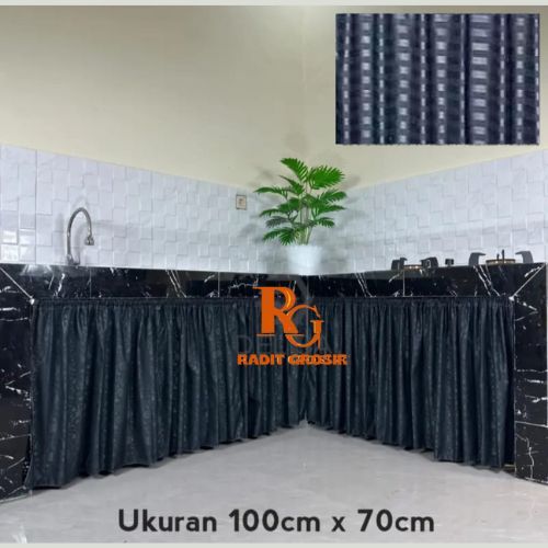 gorden dapur kolong minimalis bawah kompor premium