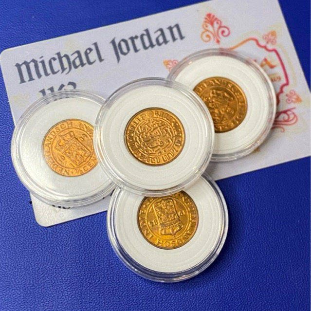 koin kuno 1/2 cent benggol ori