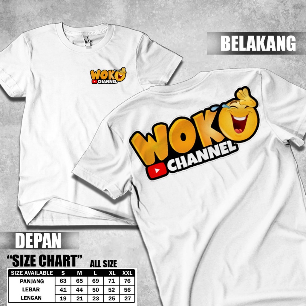 Kaos WOKO CHANEL Pakaian Pria & Wanita Cowo Cewe ART Automotive Racing Wear 32 Racing - fashion_ok -