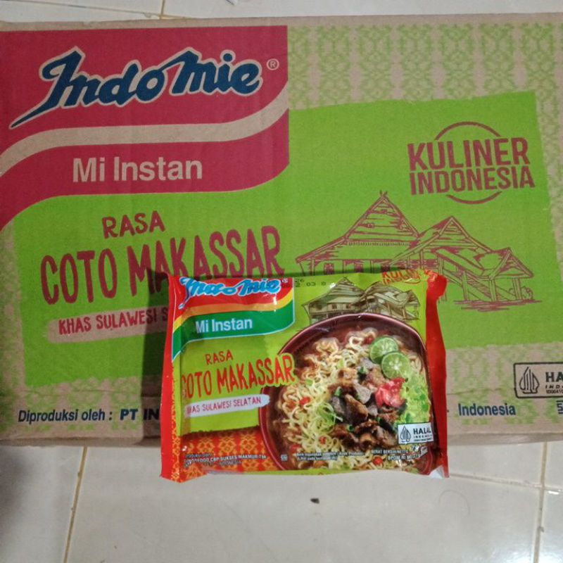 

1 dos Indomie rasa Coto Makassar isi 40 bungkus