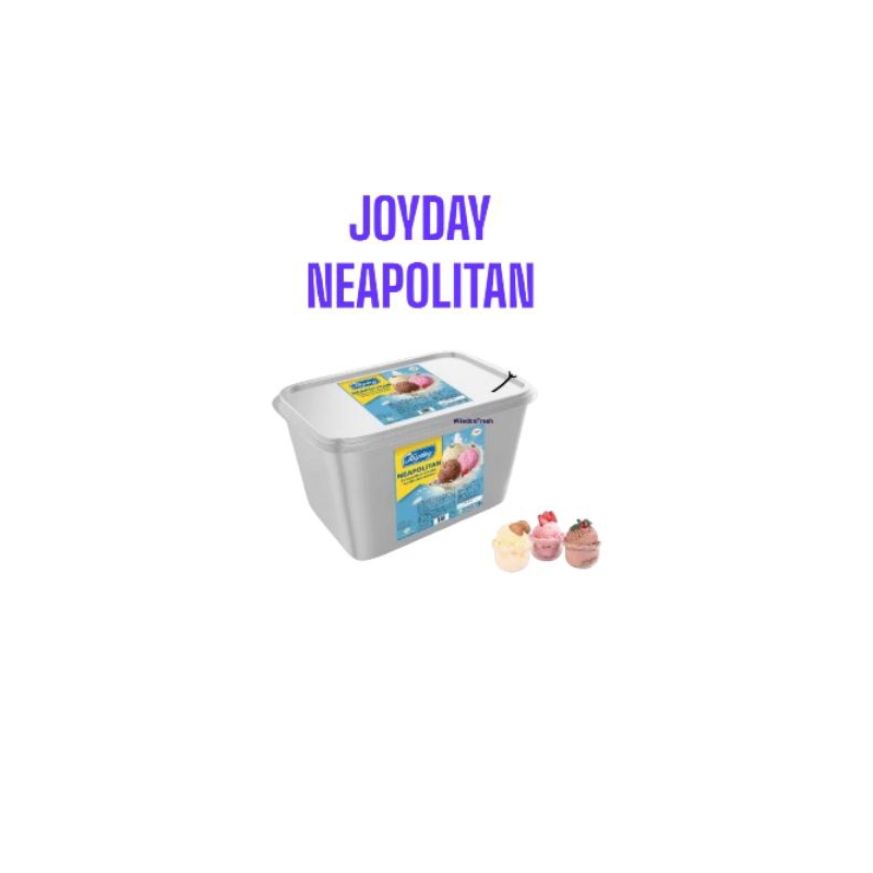 

ice cream joyday neopolitan 8liter