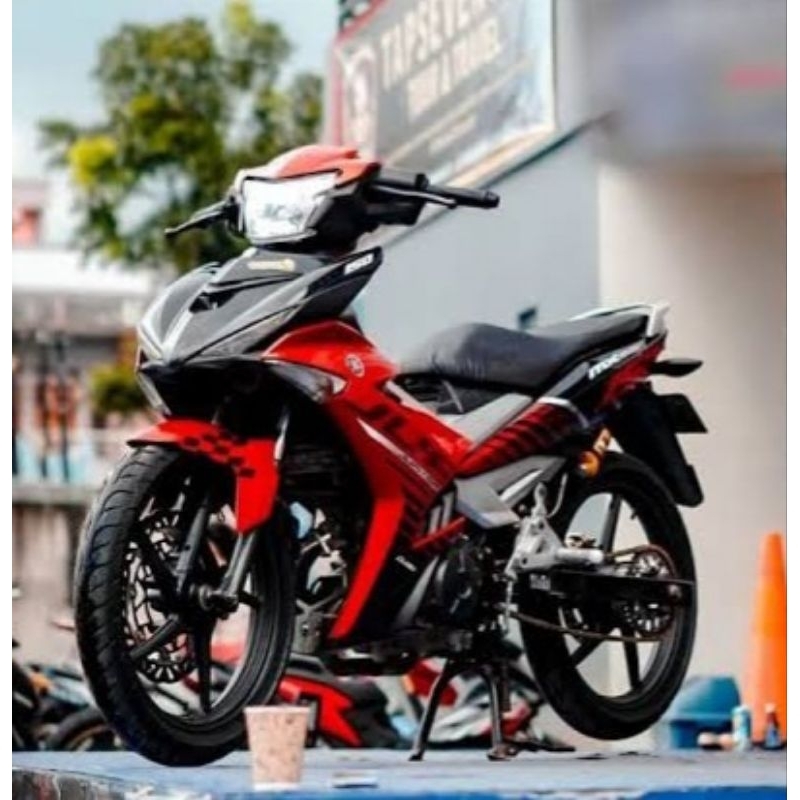 Striping Jupiter MX king 150 Merah 2015 Sticker MX king 150 2015 Merah Sticker lis decal standar Ori
