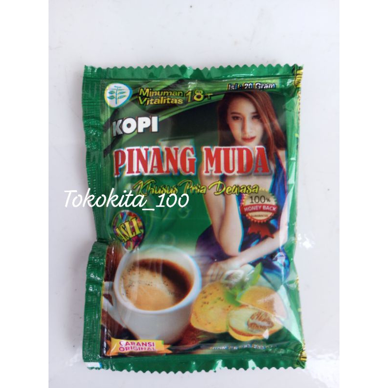 

1 Sachet Kopi Pinang Muda Ori Kemasan Hijau