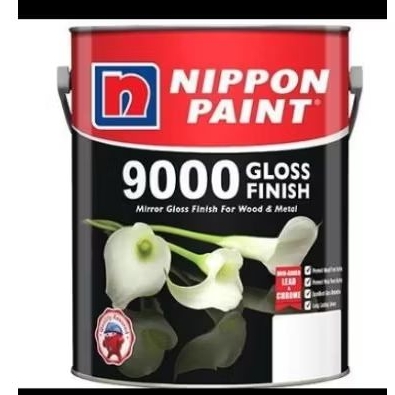 

Nippon paint 9000 Gloss Finish Cat Minyak Anti Karat Besi&Kayu 1Liter