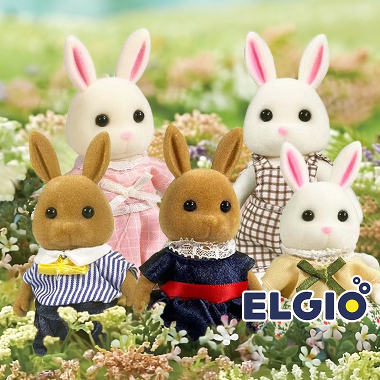 KODE P37K Stomle Family Mainan Boneka Kelinci Set