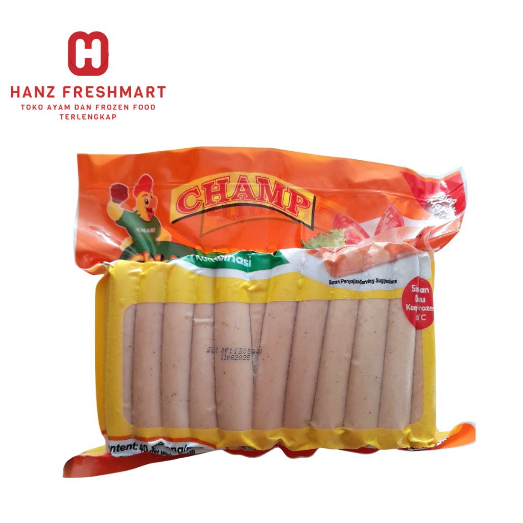 

Champ Sosis 1kg isi 40 pcs - Hanz Freshmart