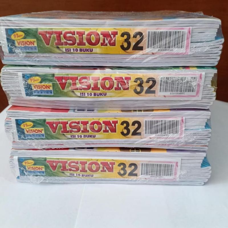 

( 1 Pack ) Buku Tulis Vision 32 Lembar (Isi 10 buku)