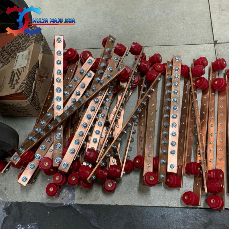 busbar tembaga 3mm x 25mm x 300mm Busbar custom